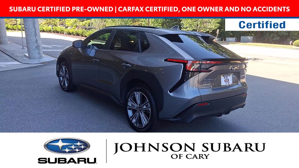 Certified 2023 Subaru SOLTERRA Limited with VIN JTMABABA7PA022155 for sale in Cary, NC