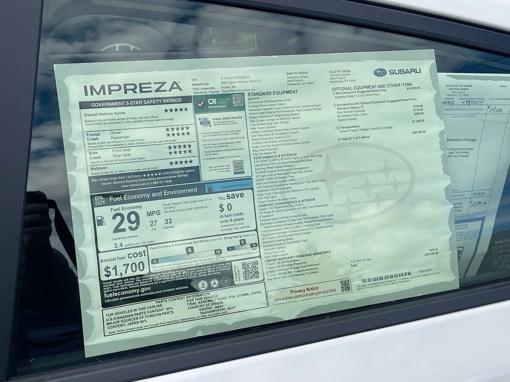 New 2026 Subaru Impreza Sport 5-Door