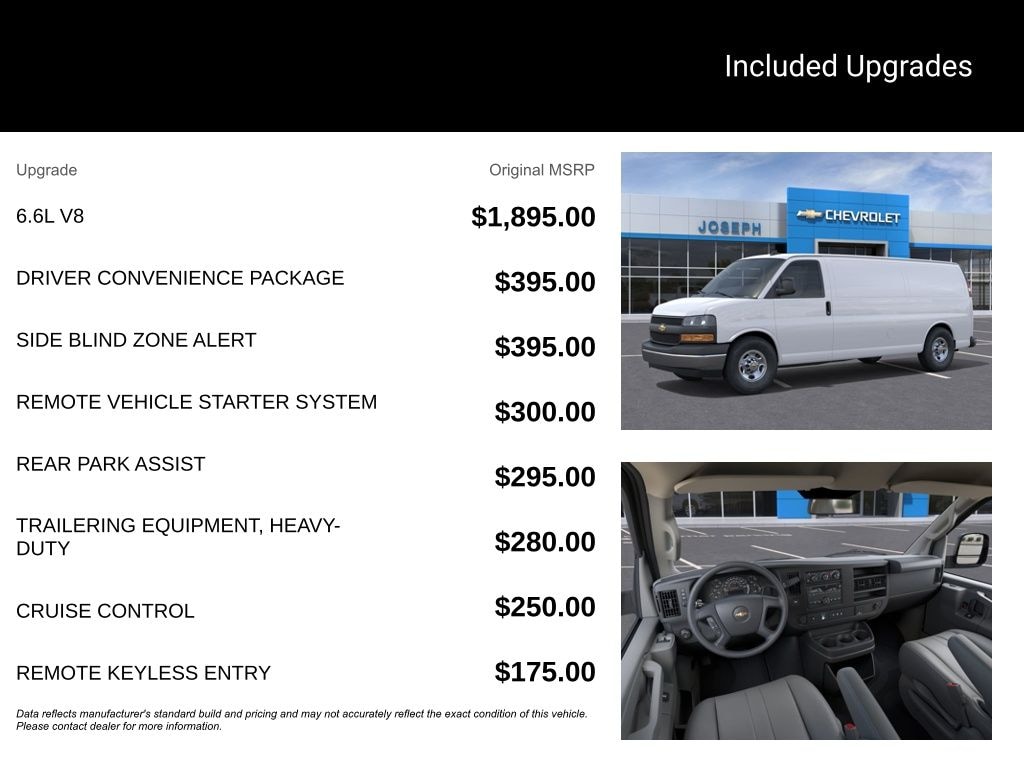 New 2025 Chevrolet Express 3500 Work Van Cargo Van