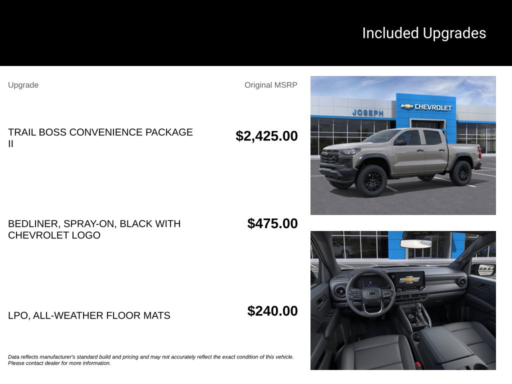 New 2026 Chevrolet Colorado Trail Boss Truck