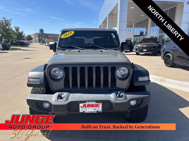 Used 2019 Jeep Wrangler Sport S with VIN 1C4GJXAN0KW507110 for sale in North Liberty, IA