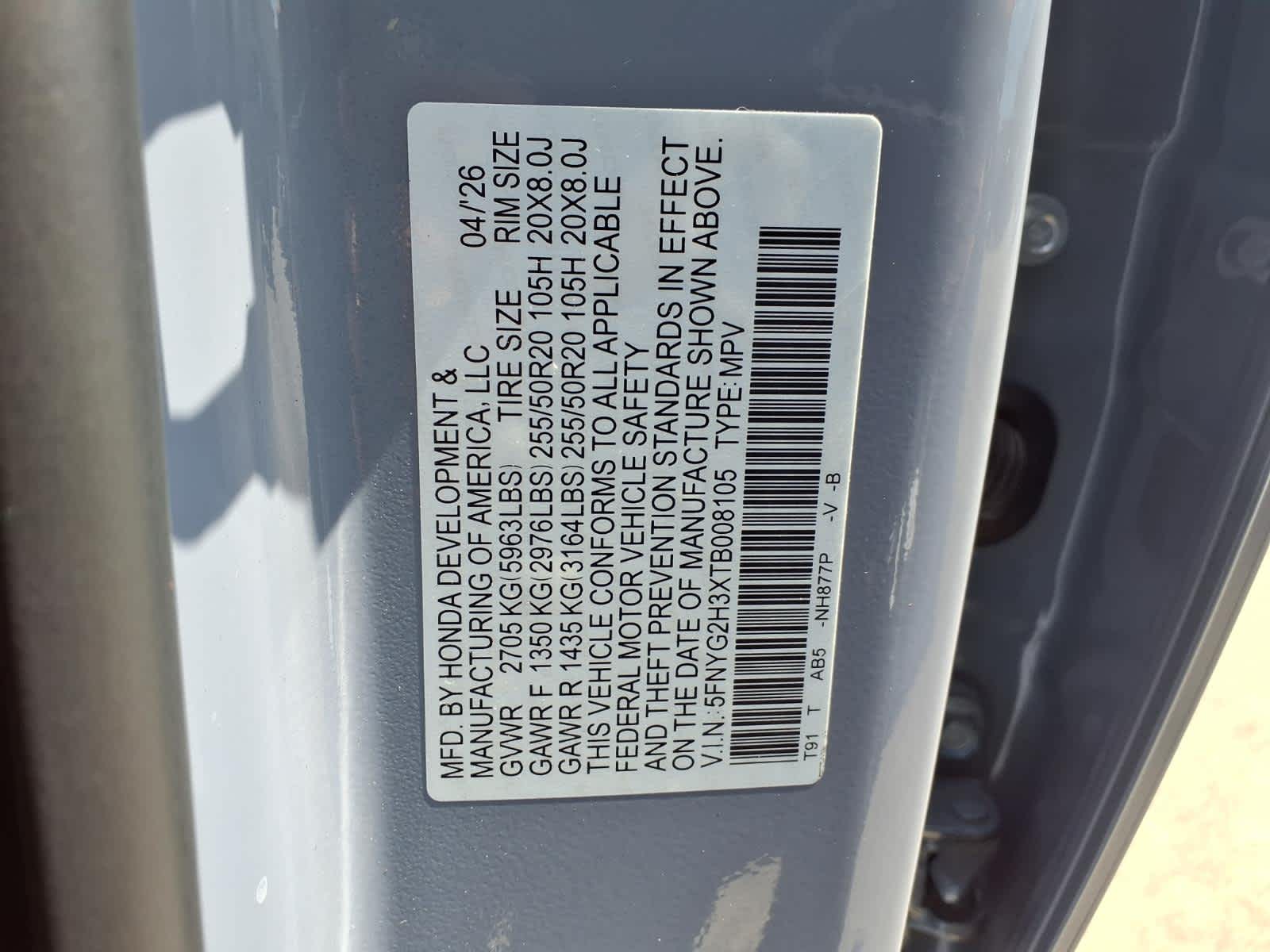 2026 Honda Pilot Sport - Photo 21