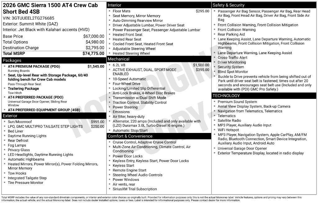 2026 GMC Sierra 1500 AT4 - Photo 12