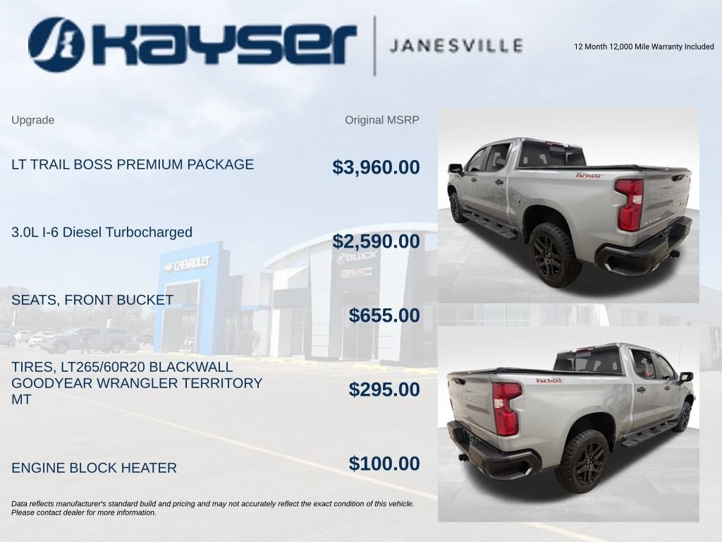 Used 2025 Chevrolet Silverado 1500 LT Trail Boss Truck Crew Cab