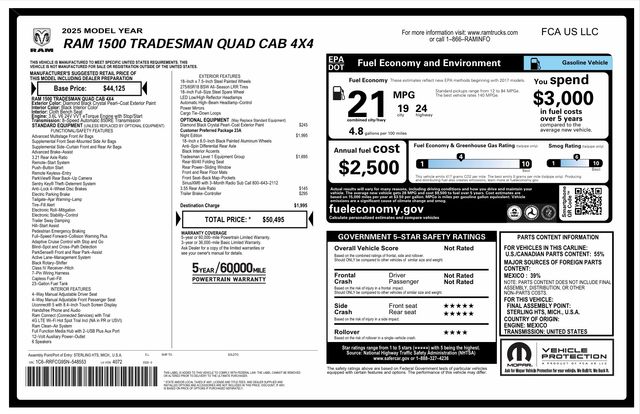 2025 RAM 1500 Pickup