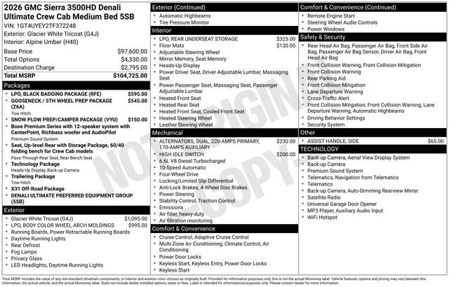 2026 GMC Sierra 3500HD Denali Ultimate - Photo 7