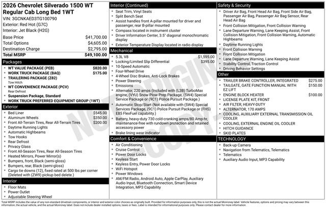 2026 Chevrolet Silverado 1500 Work Truck - Photo 5