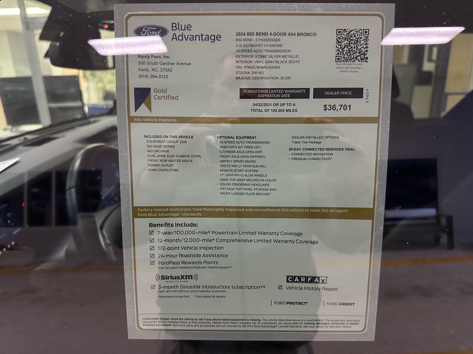 Certified 2024 Ford Bronco Big Bend 4x4 Big Bend SUV