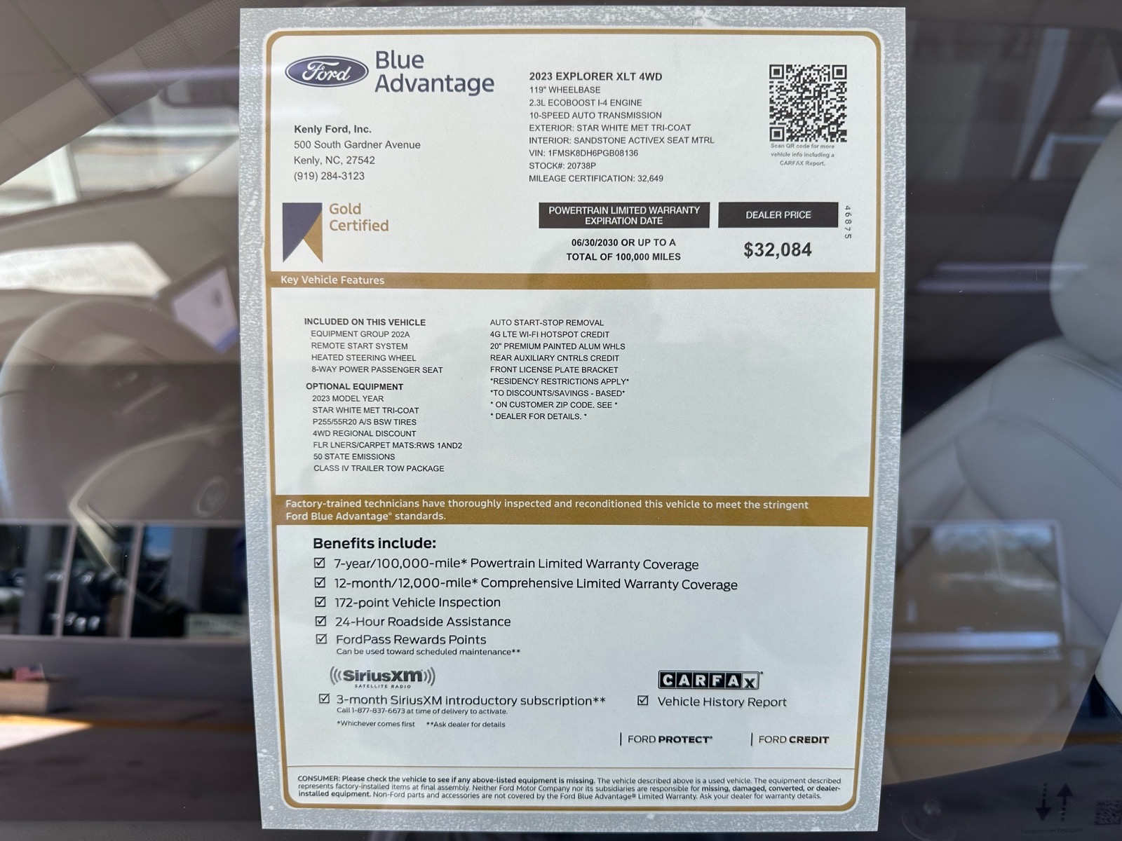 Certified 2023 Ford Explorer XLT AWD XLT SUV