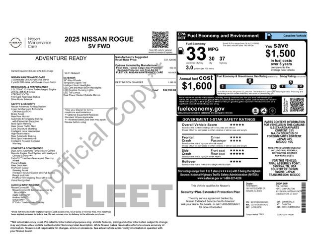 Used 2025 Nissan Rogue SV FWD SUV