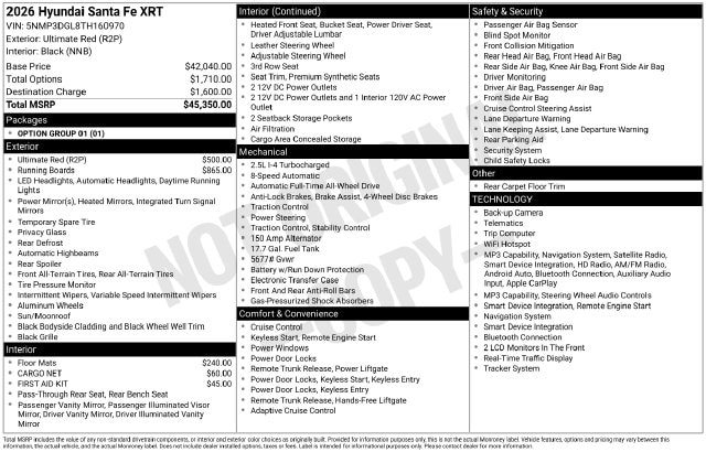 2026 Hyundai Santa Fe XRT - Photo 15