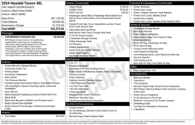 2024 Hyundai Tucson SEL - Photo 15