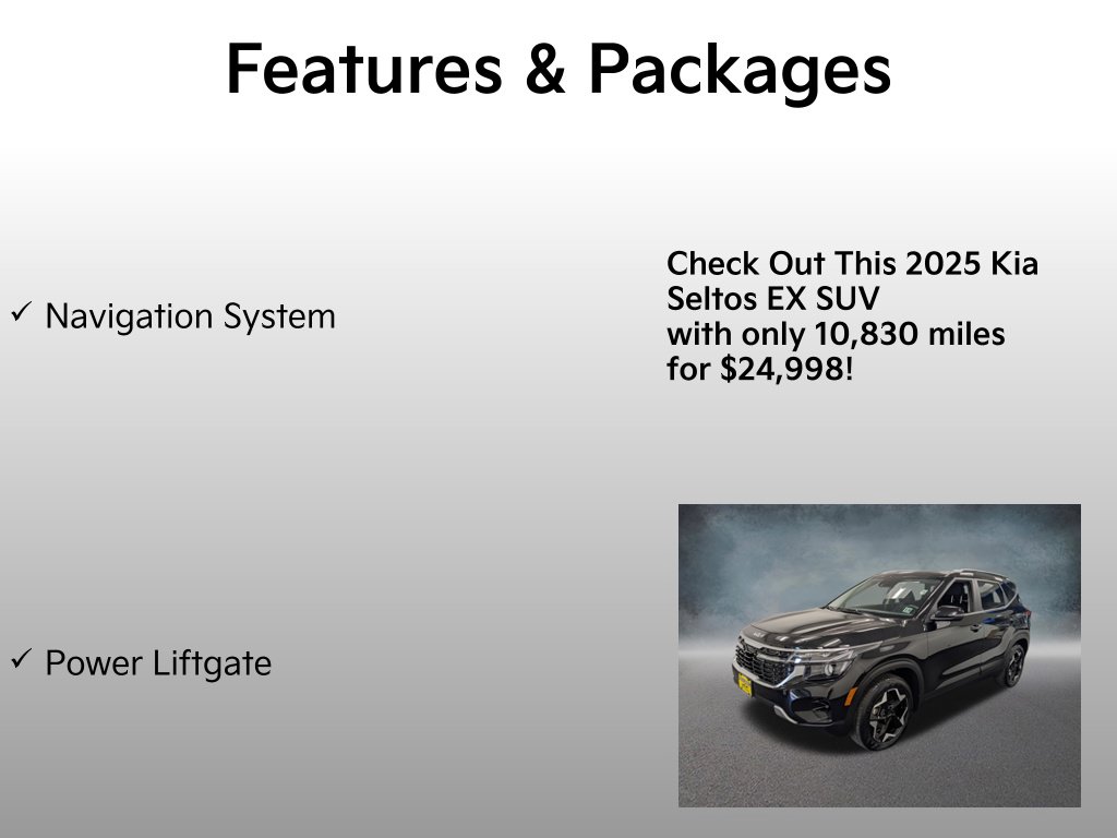 Certified 2025 Kia Seltos EX SUV