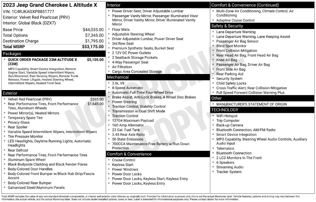 Used 2023 Jeep Grand Cherokee L Laredo SUV
