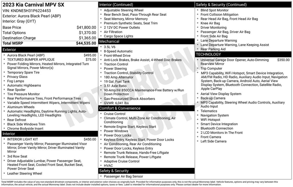 2023 Kia Carnival SX - Photo 29