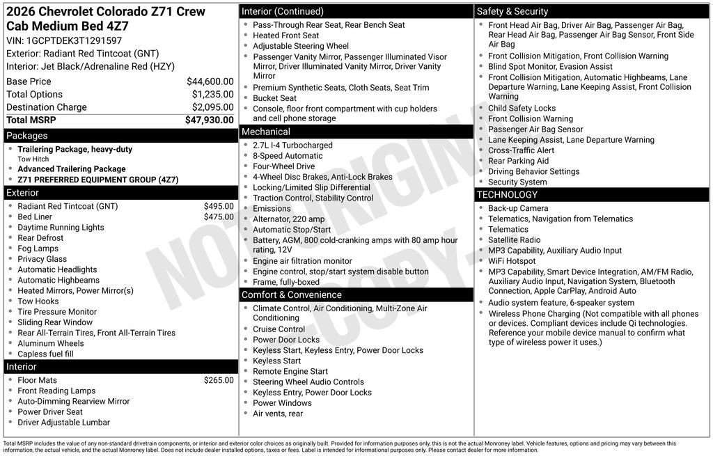 2026 Chevrolet Colorado Z71 - Photo 25