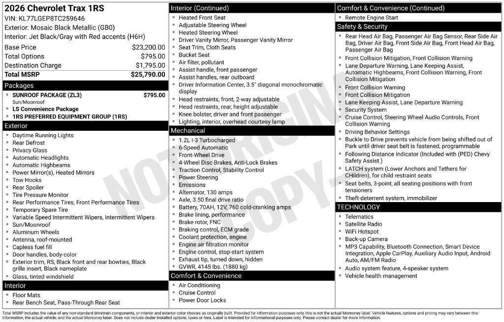 2026 Chevrolet Trax RS - Photo 25
