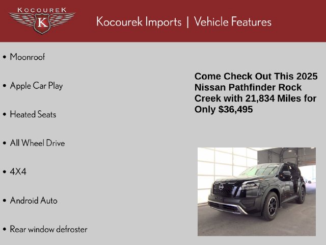 Used 2025 Nissan Pathfinder Rock Creek SUV
