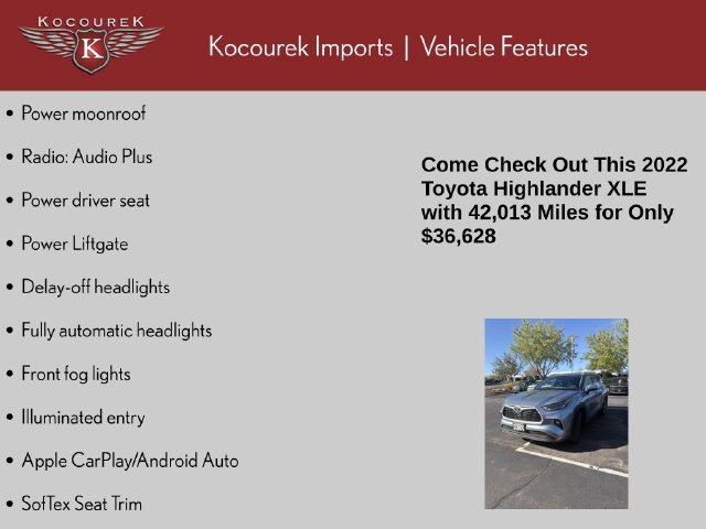 Used 2022 Toyota Highlander XLE SUV