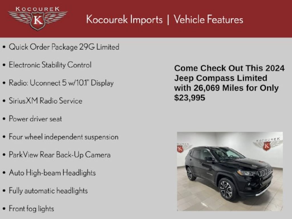 Used 2024 Jeep Compass Limited SUV