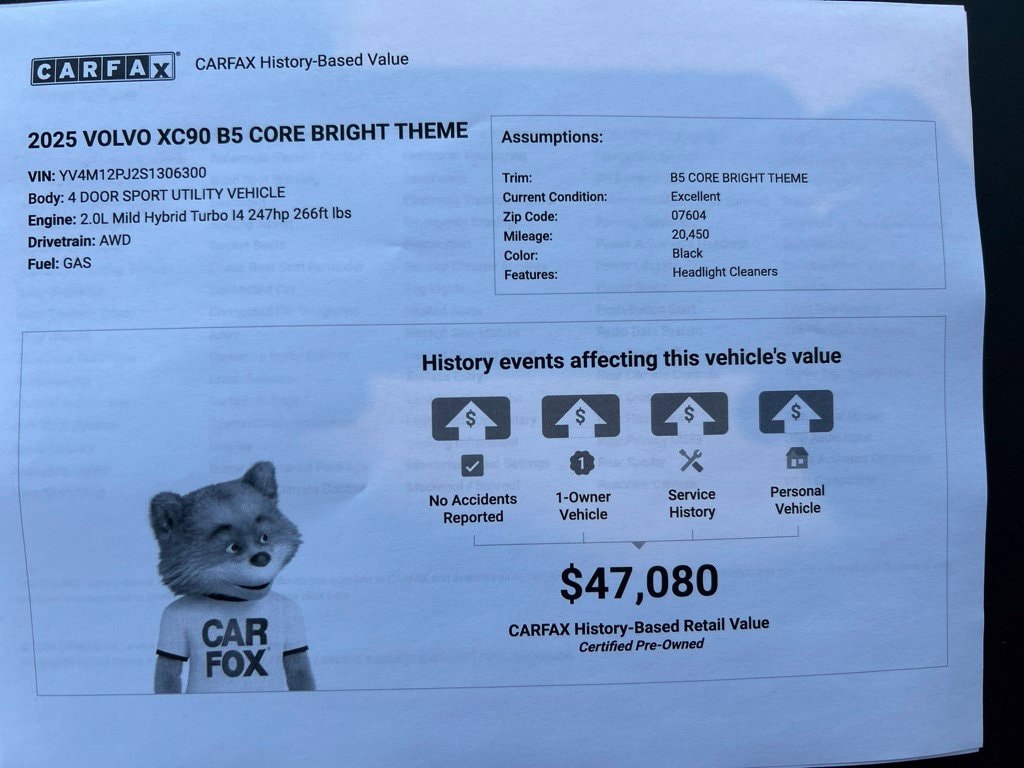 Certified 2025 Volvo XC90 B5 Core SUV