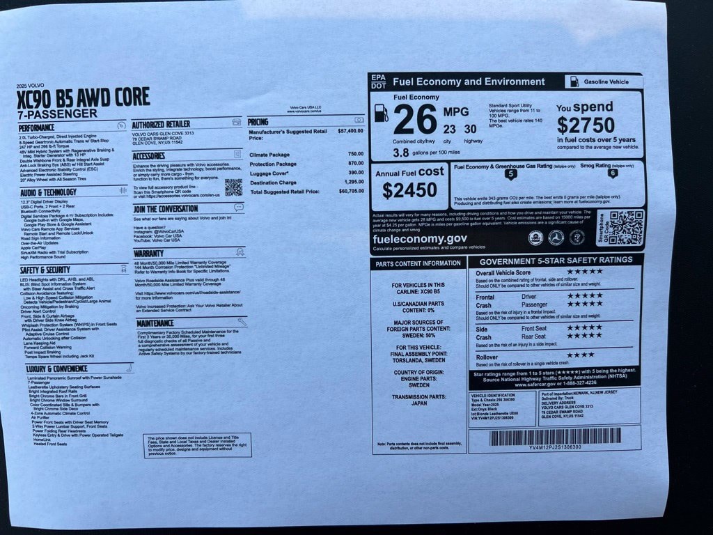 Certified 2025 Volvo XC90 B5 Core SUV