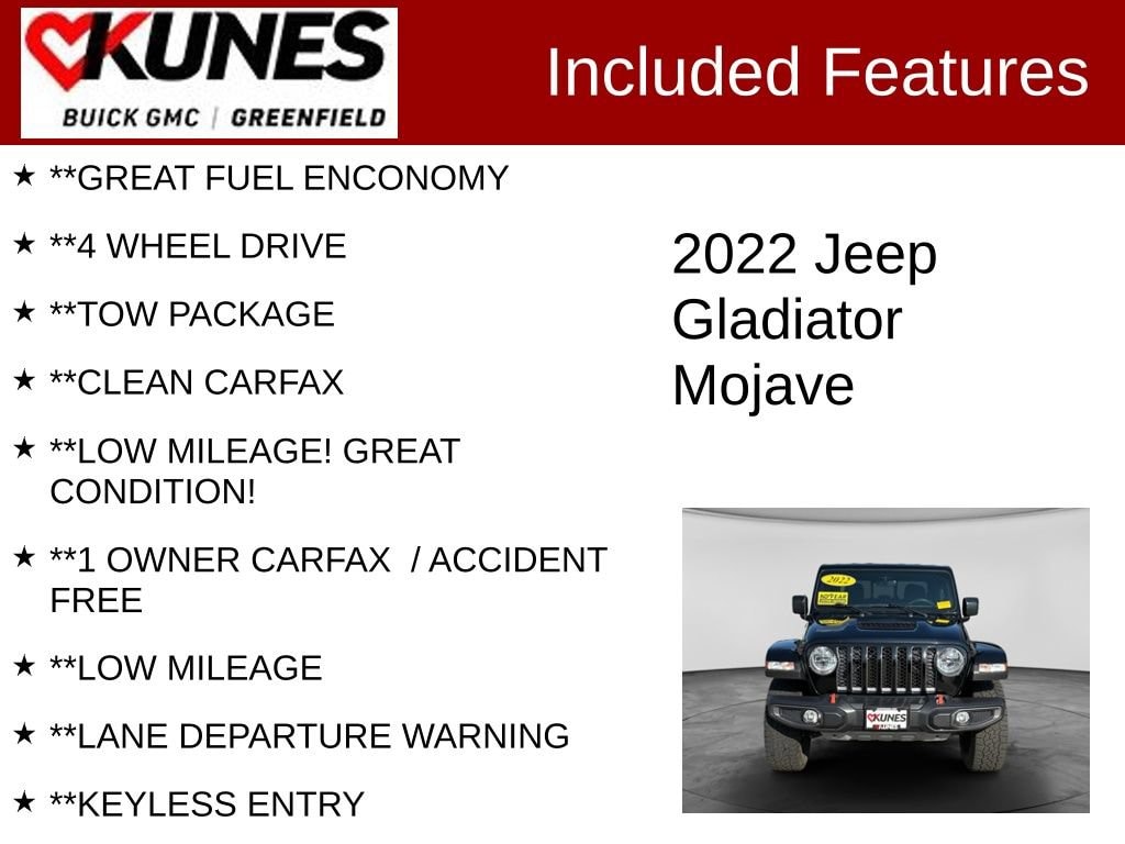 Used 2022 Jeep Gladiator Mojave