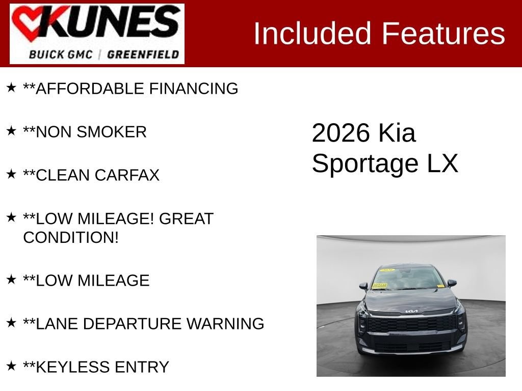 Used 2026 Kia Sportage LX