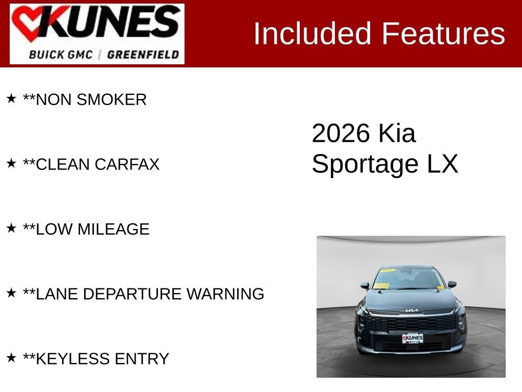 Used 2026 Kia Sportage LX