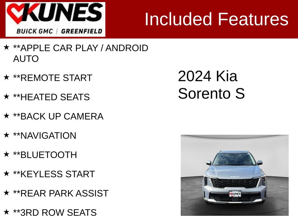 Used 2024 Kia Sorento S