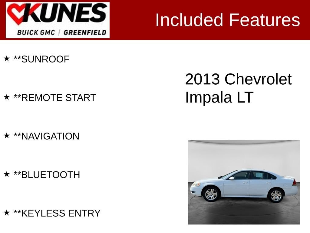 Used 2013 Chevrolet Impala LT Car