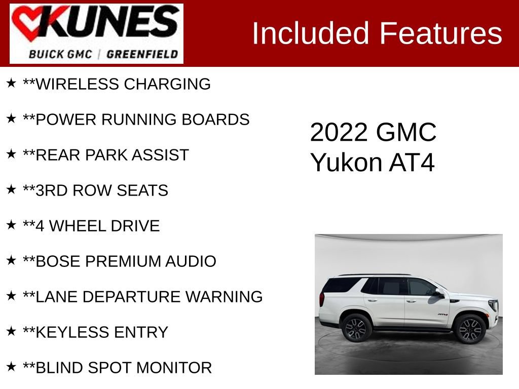 Used 2022 GMC Yukon AT4 SUV