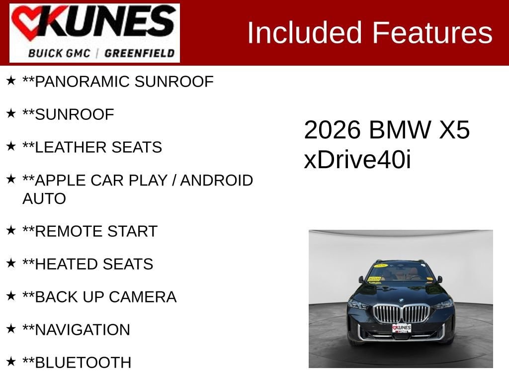 Used 2026 BMW X5 xDrive40i