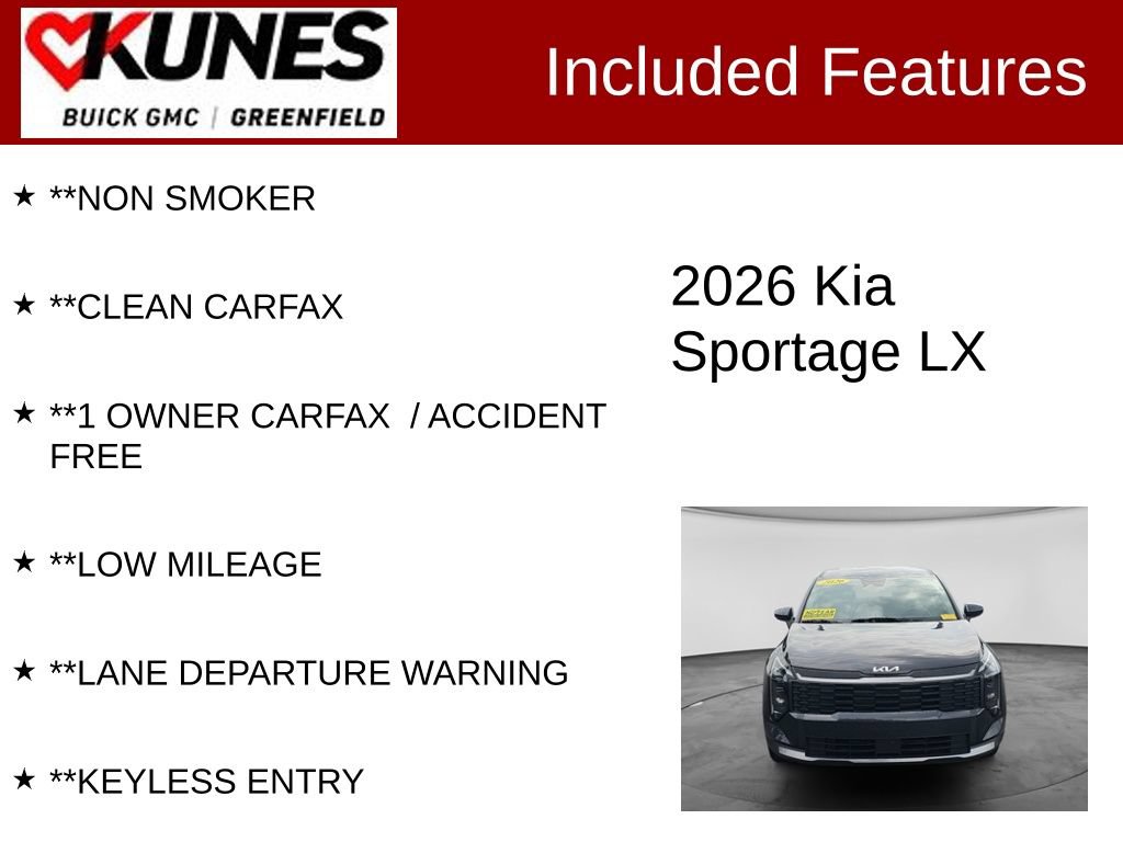 Used 2026 Kia Sportage LX