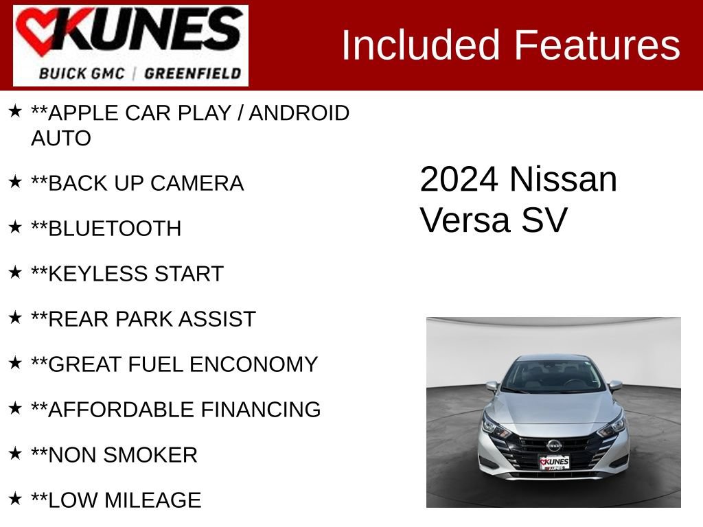 Used 2024 Nissan Versa SV