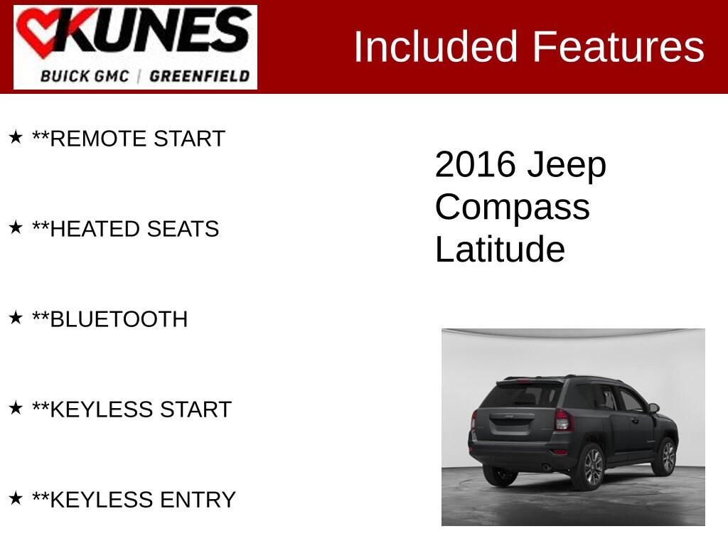 Used 2016 Jeep Compass Latitude
