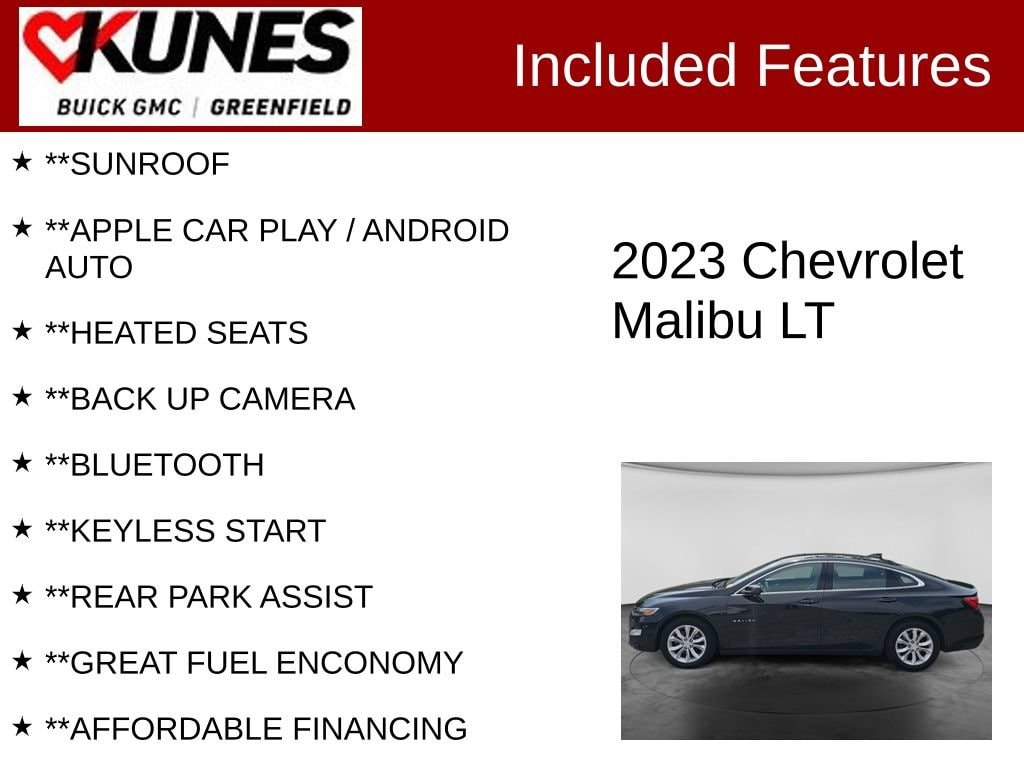 Used 2023 Chevrolet Malibu LT Car