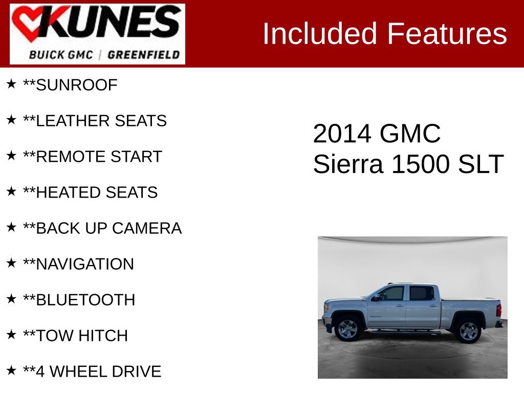 Used 2014 GMC Sierra 1500 SLT Truck