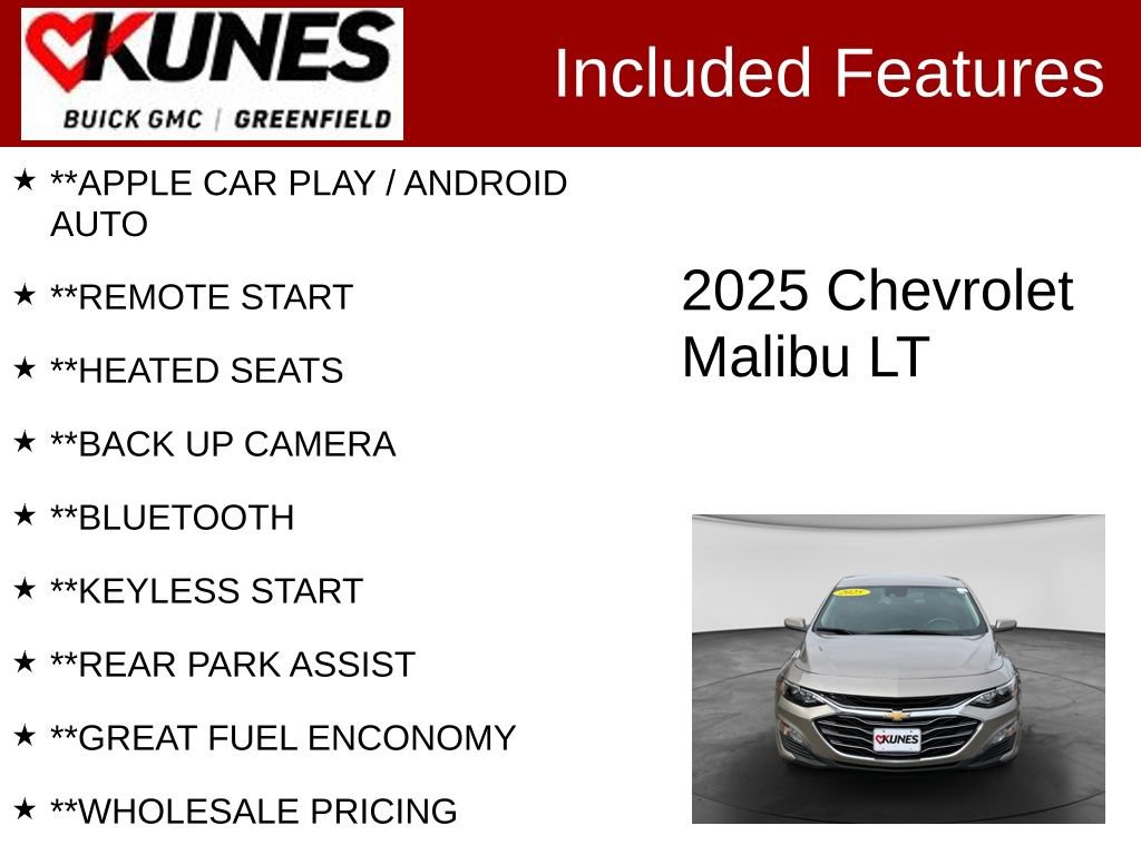 Used 2025 Chevrolet Malibu 1LT Car