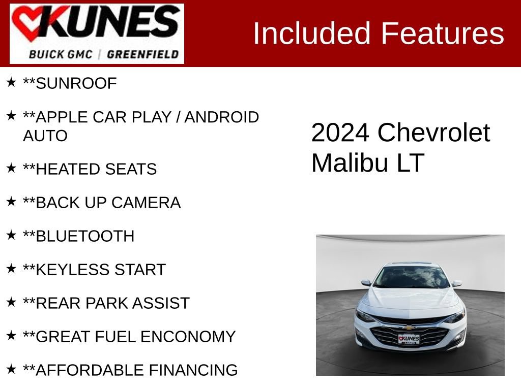 Used 2024 Chevrolet Malibu 1LT Car