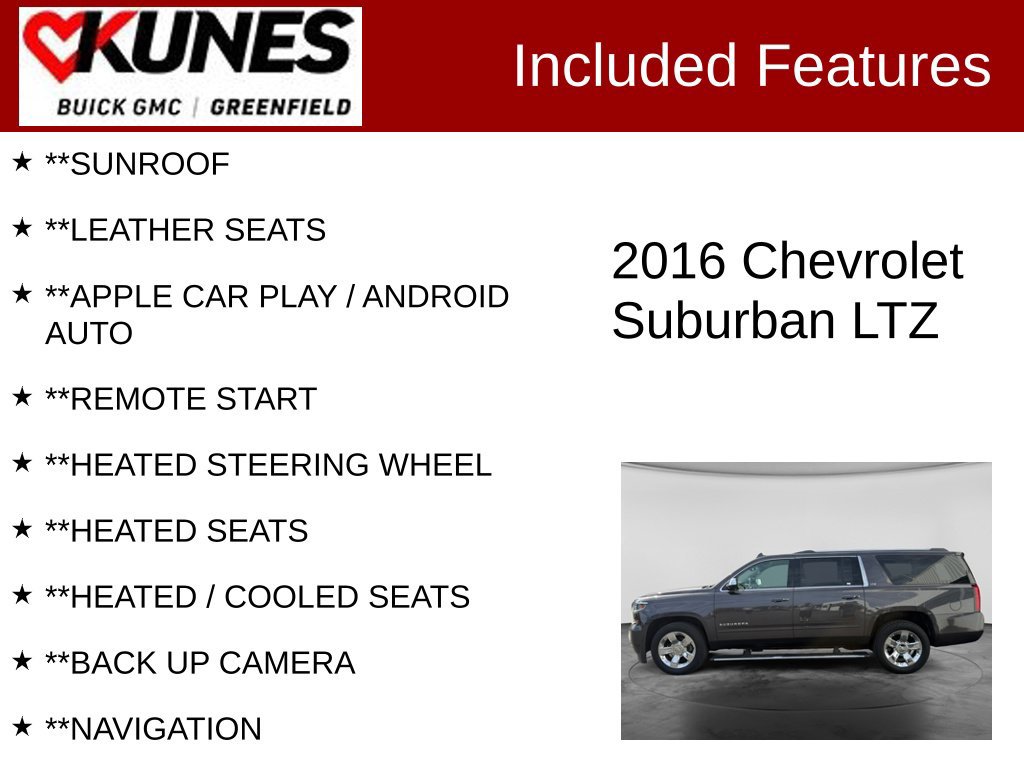 Used 2016 Chevrolet Suburban LTZ SUV