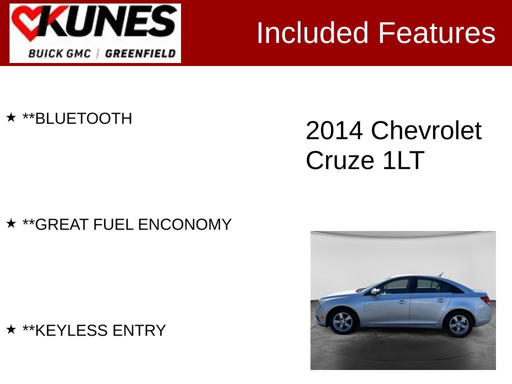 Used 2014 Chevrolet Cruze 1LT Car