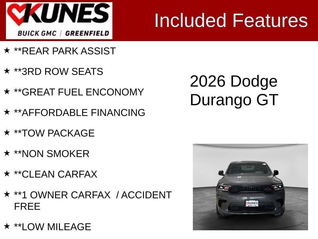 Used 2026 Dodge Durango GT