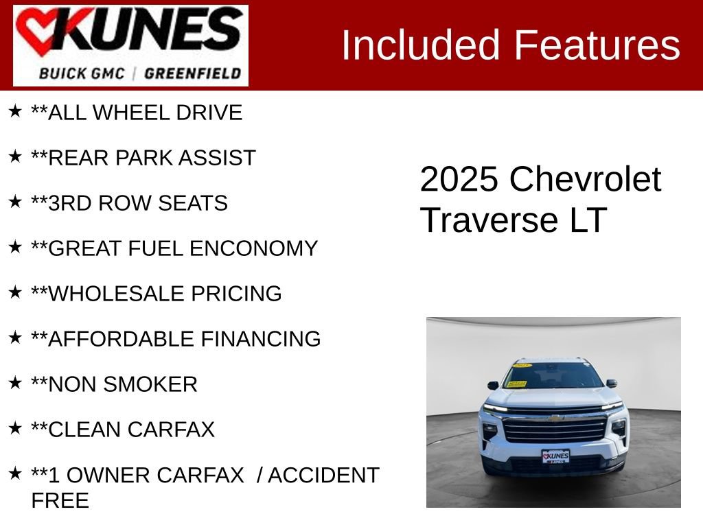 Used 2025 Chevrolet Traverse LT SUV