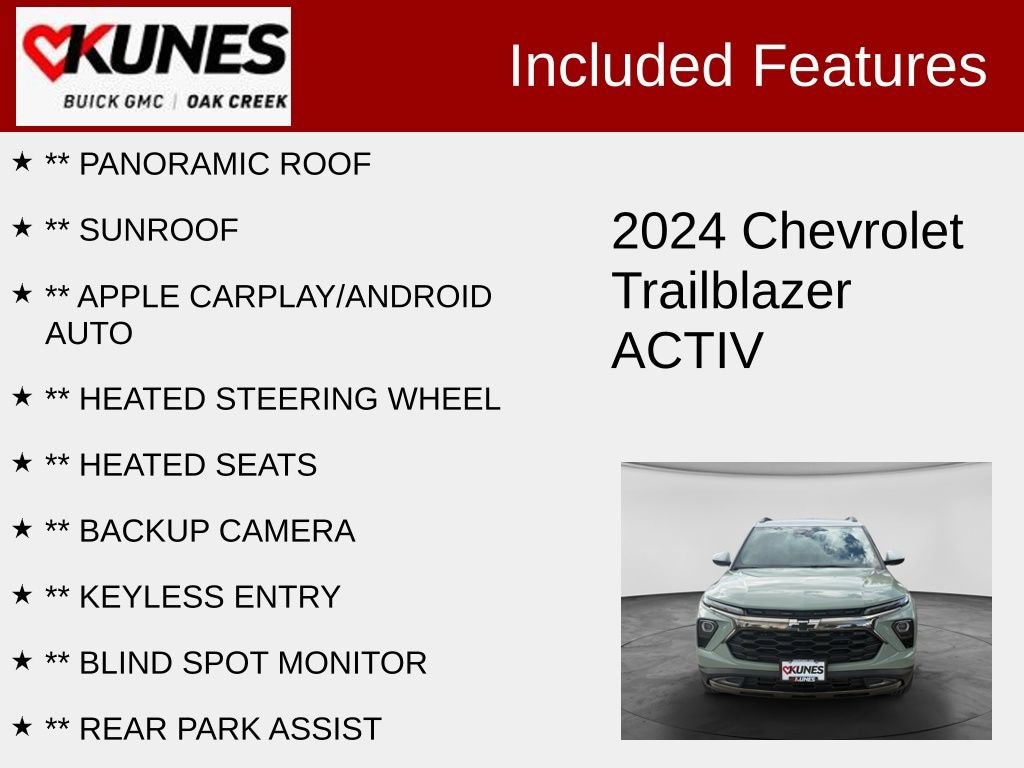 Used 2024 Chevrolet Trailblazer ACTIV SUV