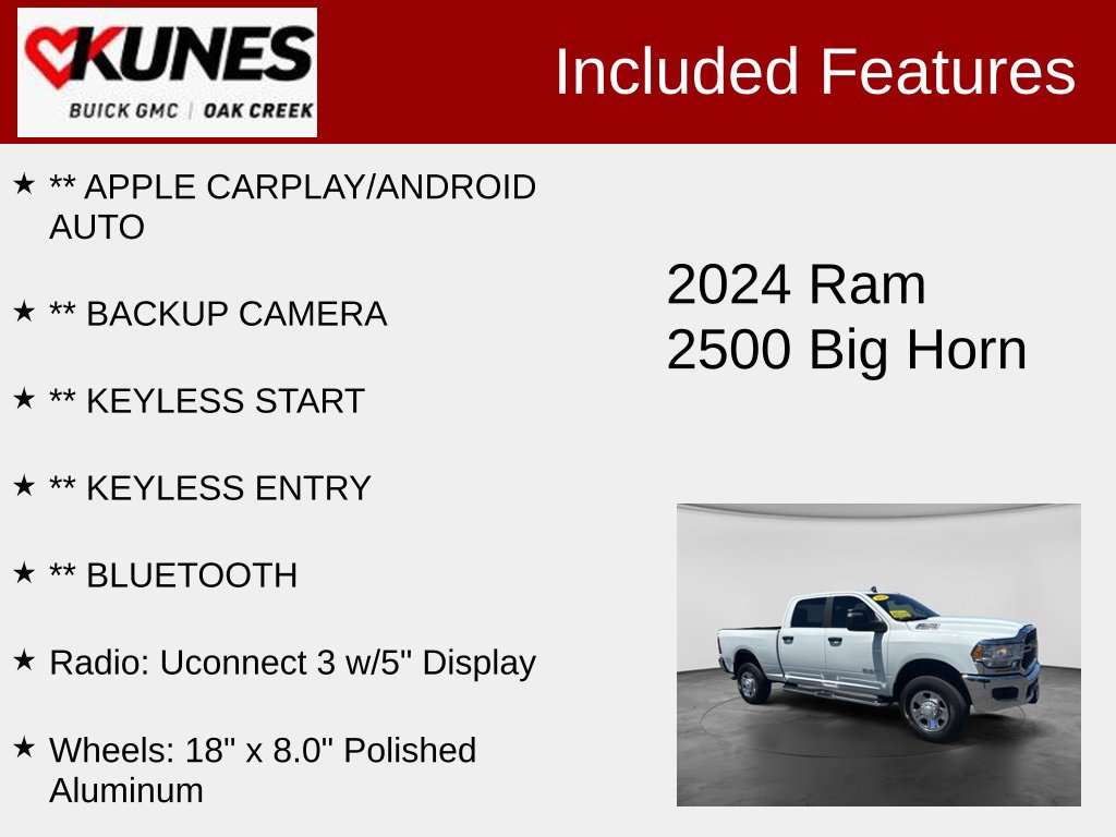Used 2024 Ram 2500 Big Horn Truck Crew Cab