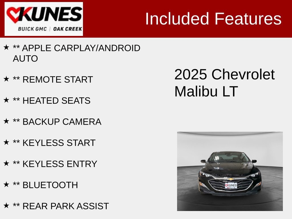 Used 2025 Chevrolet Malibu 1LT Sedan