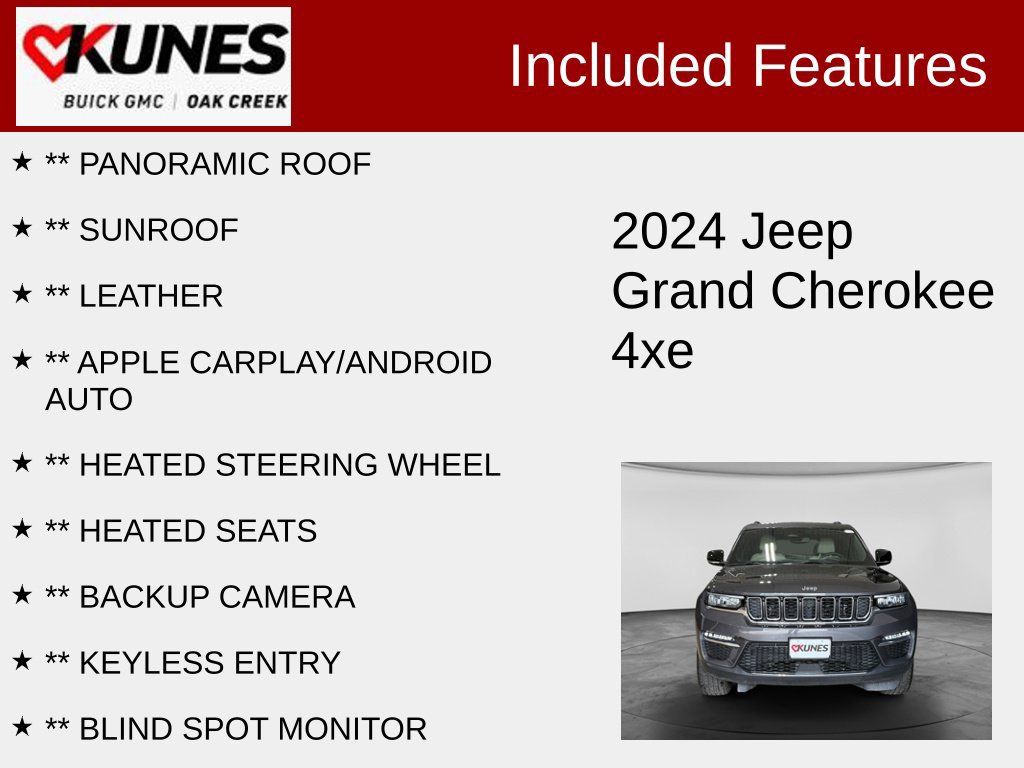 Used 2024 Jeep Grand Cherokee 4xe Base SUV