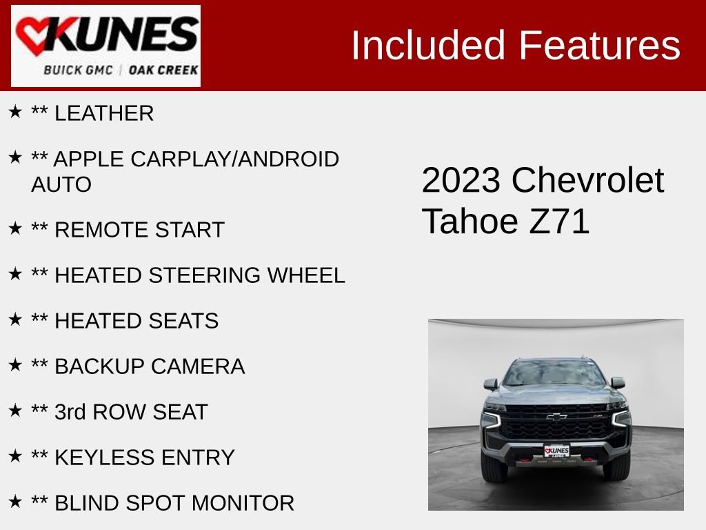 Used 2023 Chevrolet Tahoe Z71 SUV
