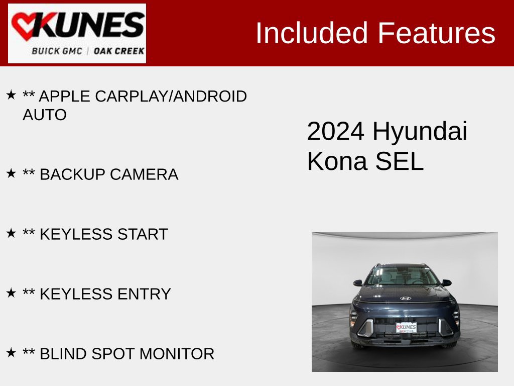 Used 2024 Hyundai Kona SEL SUV